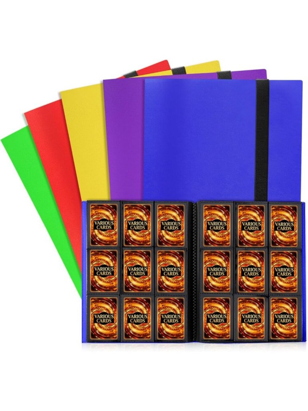 9 Pocket Trading Card Binder - Holds 360 Cards, Premium Sleeves & Anti-Open